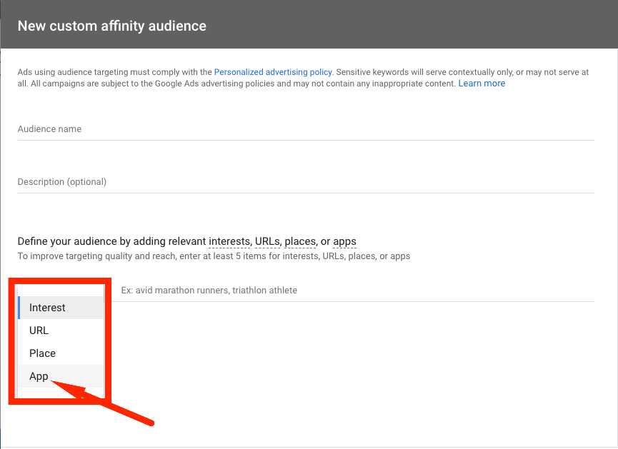 Installed app category targeting