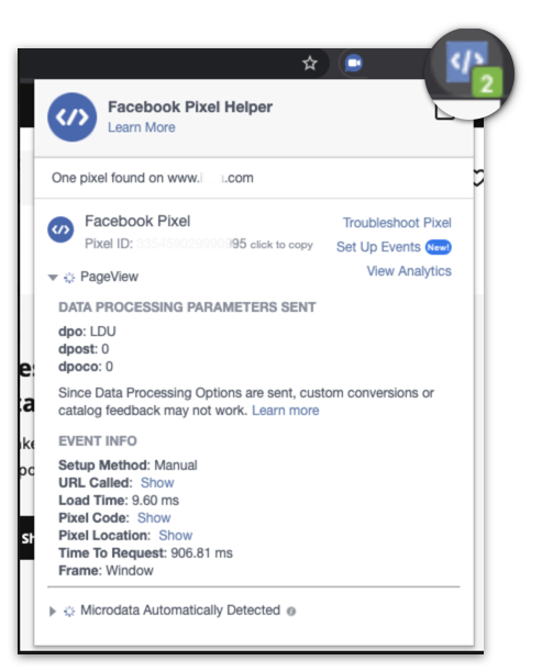 facebook pixel helper install