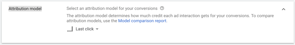 display ads attribution model