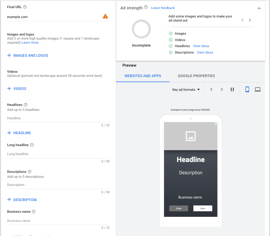 google display ads responsive ads