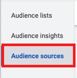 google ads audience sources