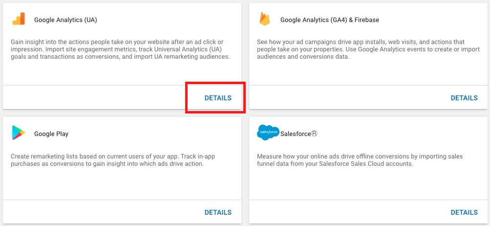 google ads linked accs