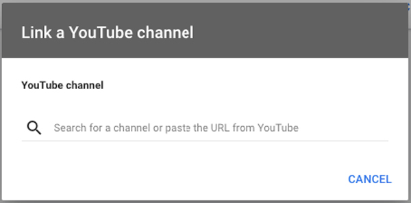 google video ads link youtube channel