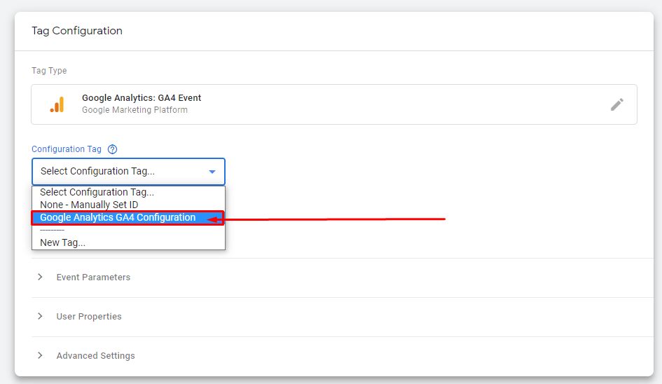 google tag manager configuration tag