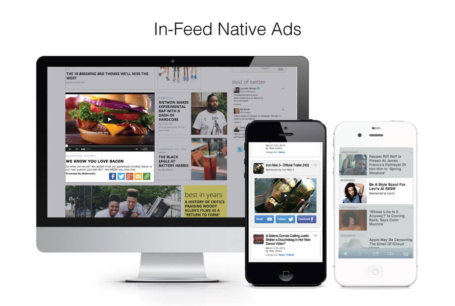in-feed ads examples
