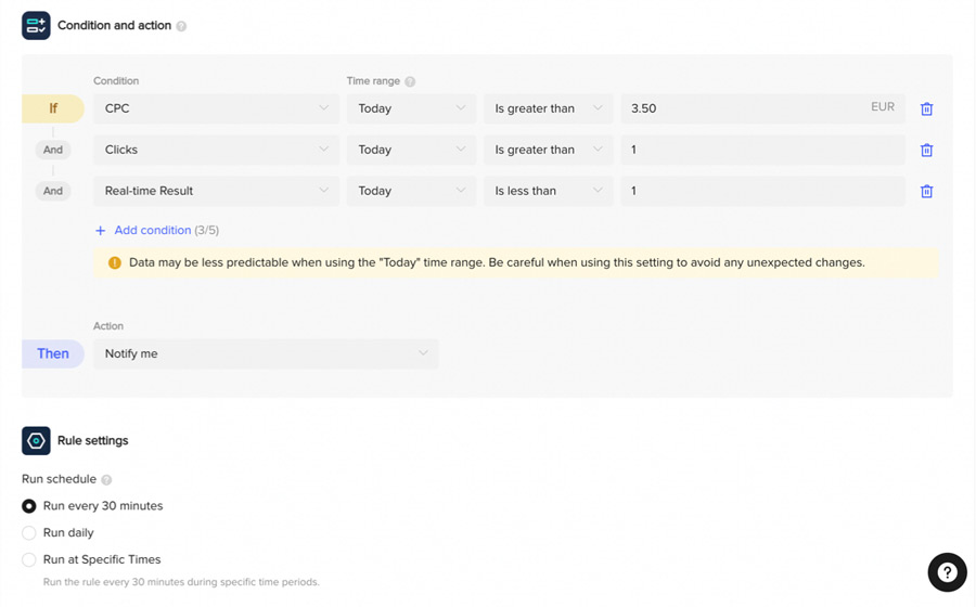 tiktok automated rules clicks results off