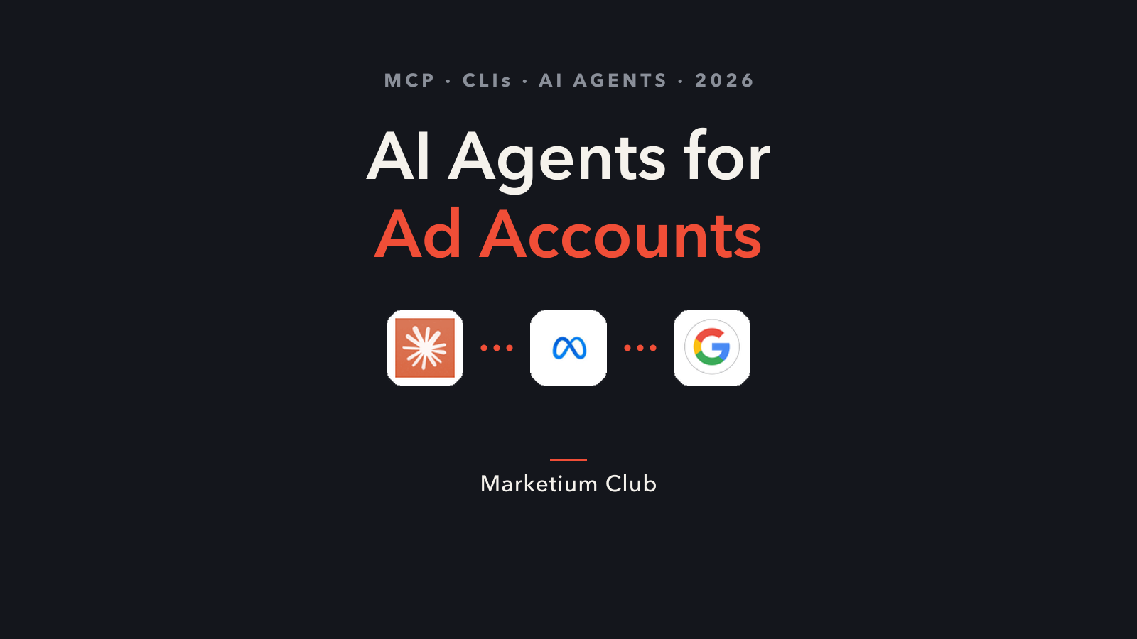 AI agents for Facebook and Google ad accounts via MCP — Marketium Club
